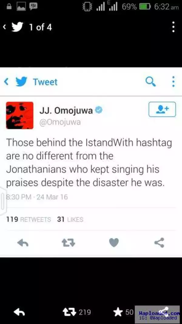 Omojuwa Called Goodluck Jonathan A Disaster And Got This Reply From A Lady